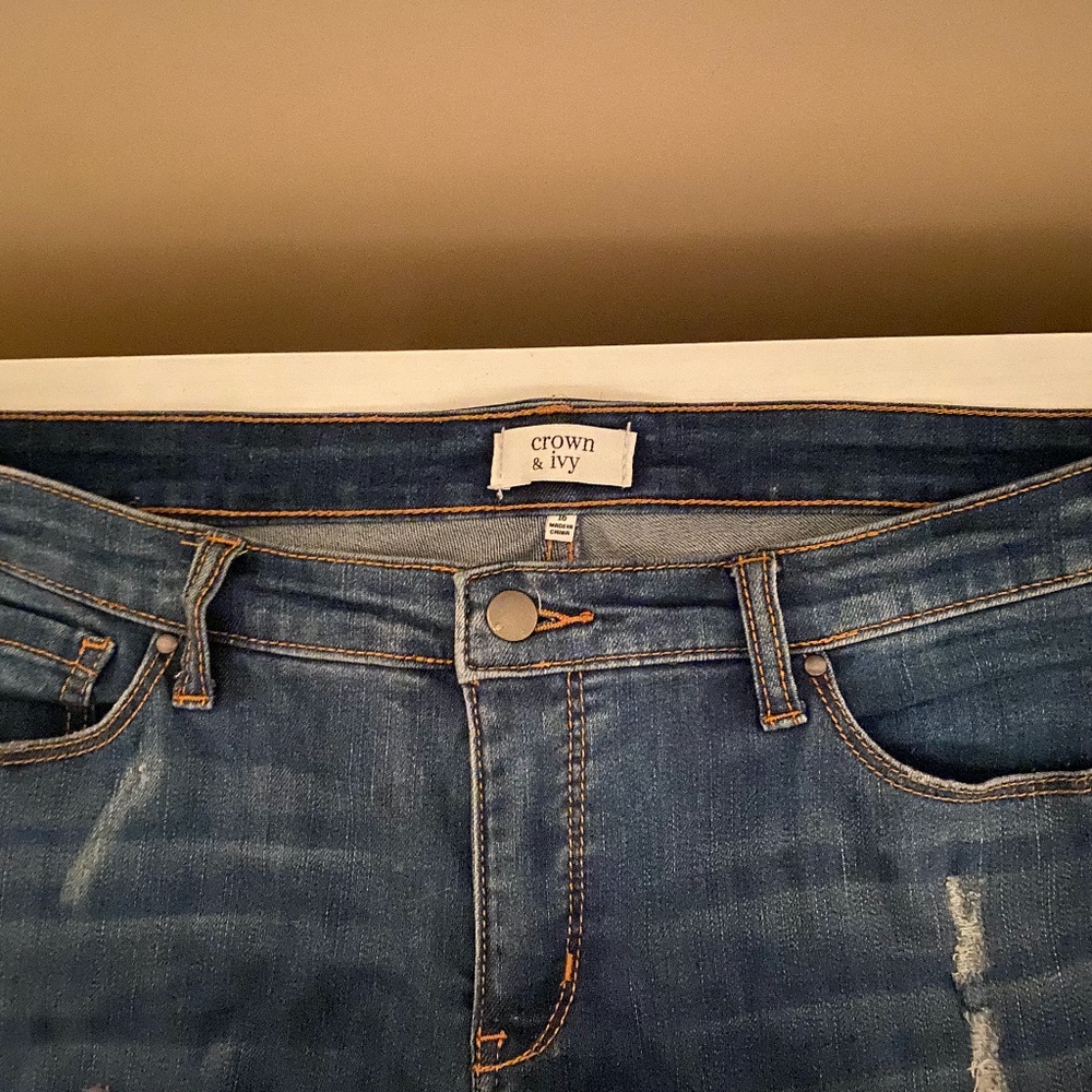 Crown and Ivy Embellished Jeans